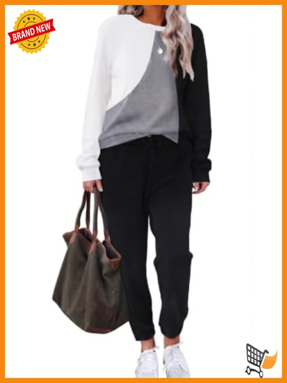 Long Sleeve Lounge Sets for Women Two Piece Sweatsuit Soft Knit Jogger